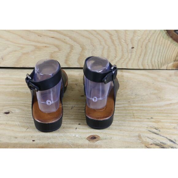 Johnston and Murphy  Sandals Womens 8M Black Leather Sonya Thong Buckle Shoes - Picture 3 of 8